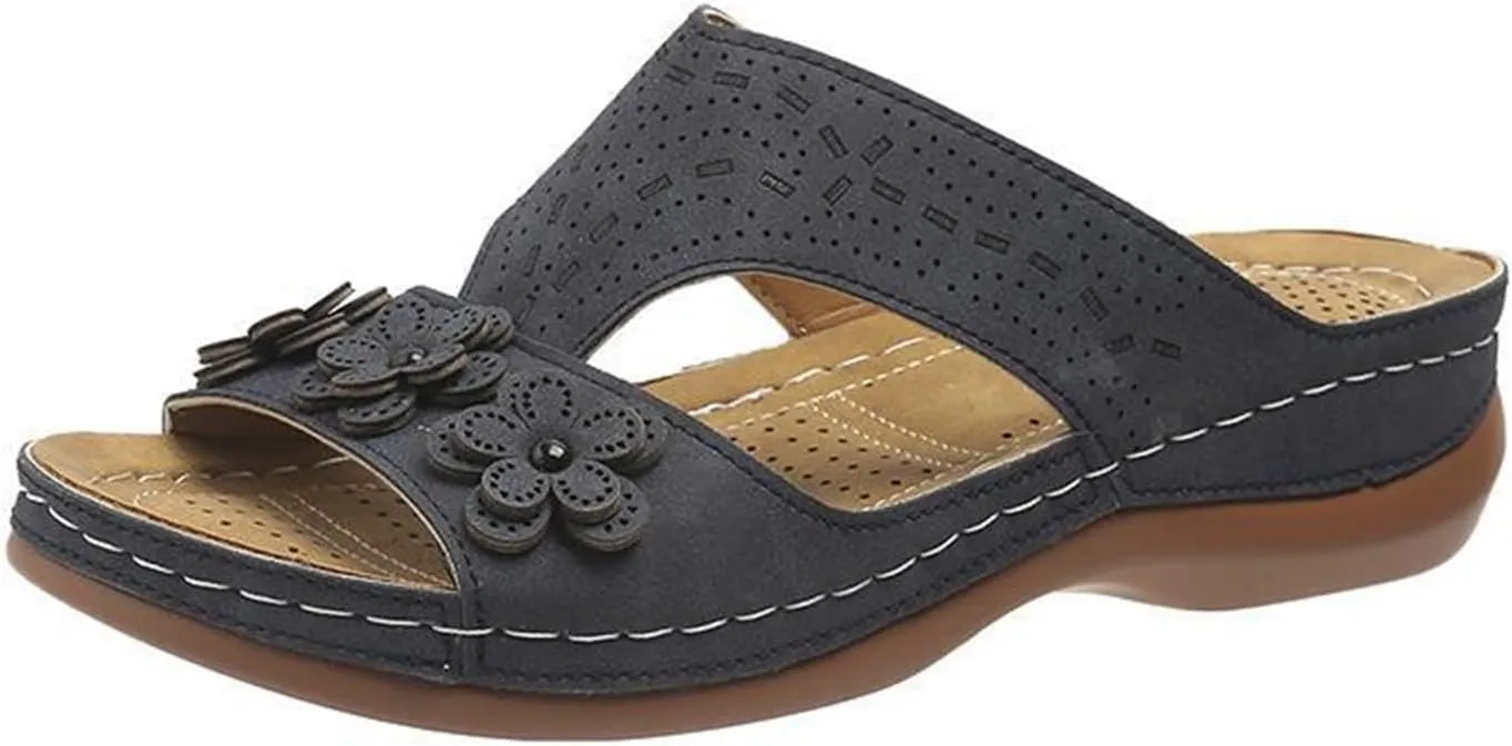 Orthopedic Sandals For Women Arch Support 2024 Flip Flops Soft Summer Beach Shoes Dressy Comfortable Orthotic Slides Slippers