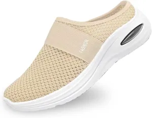 Orthopedic Sandals for Women Arch Support Sandals Mesh Air Cushion Sandal Breathable Closed Toe Slippers