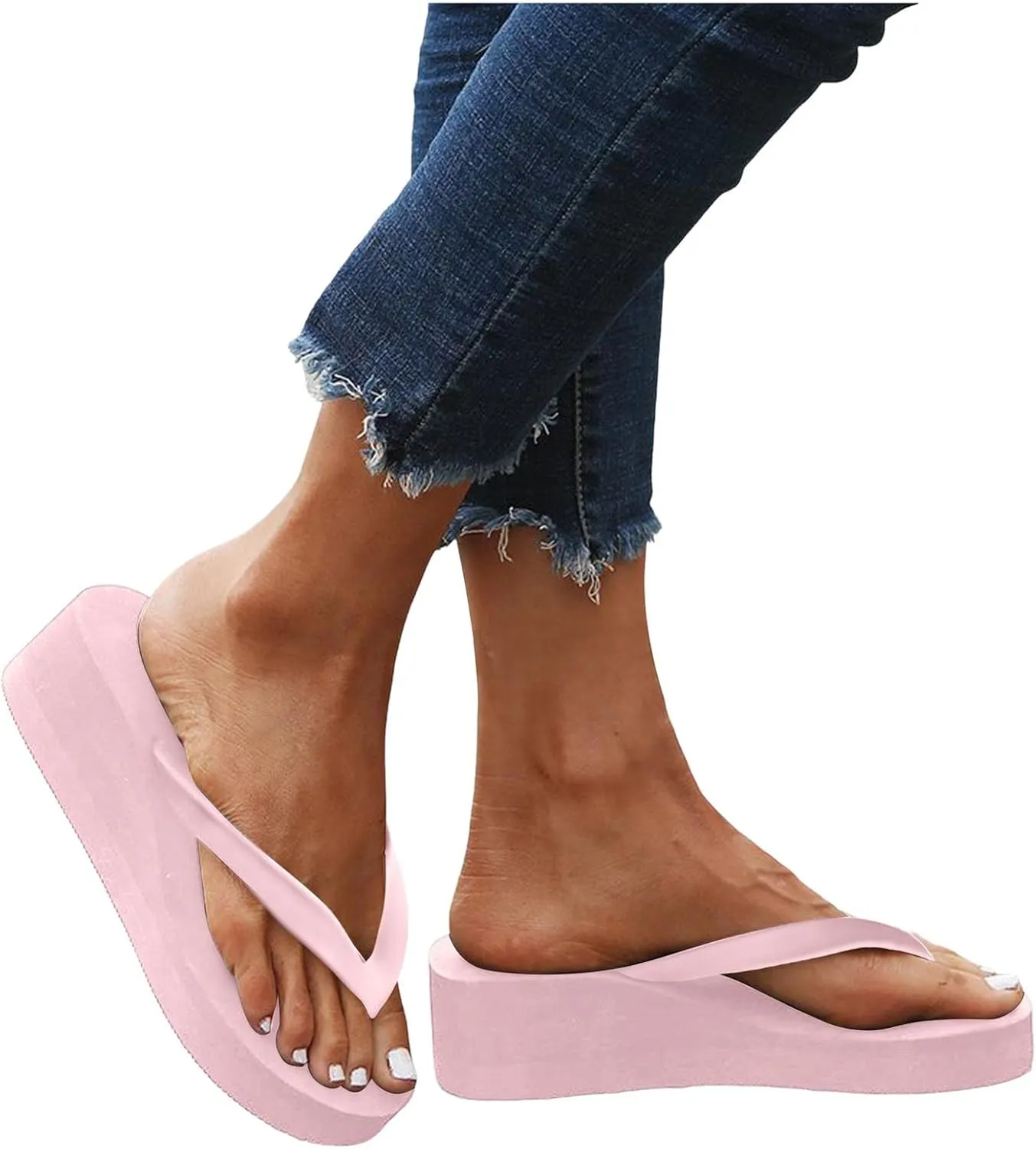 Orthopedic Sandals for Women Arch Support Wedge Sandals Flip Flops Comfortable Bohemian Slippers Summer Beach Shoes