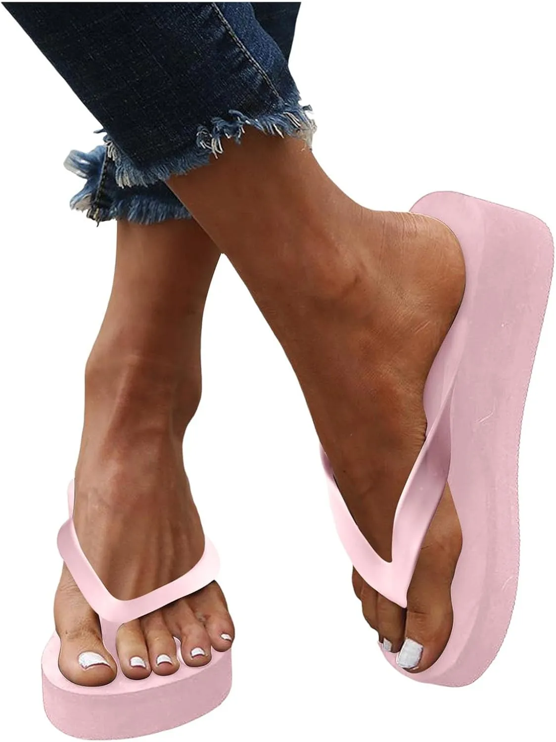 Orthopedic Sandals for Women Arch Support Wedge Sandals Flip Flops Comfortable Bohemian Slippers Summer Beach Shoes
