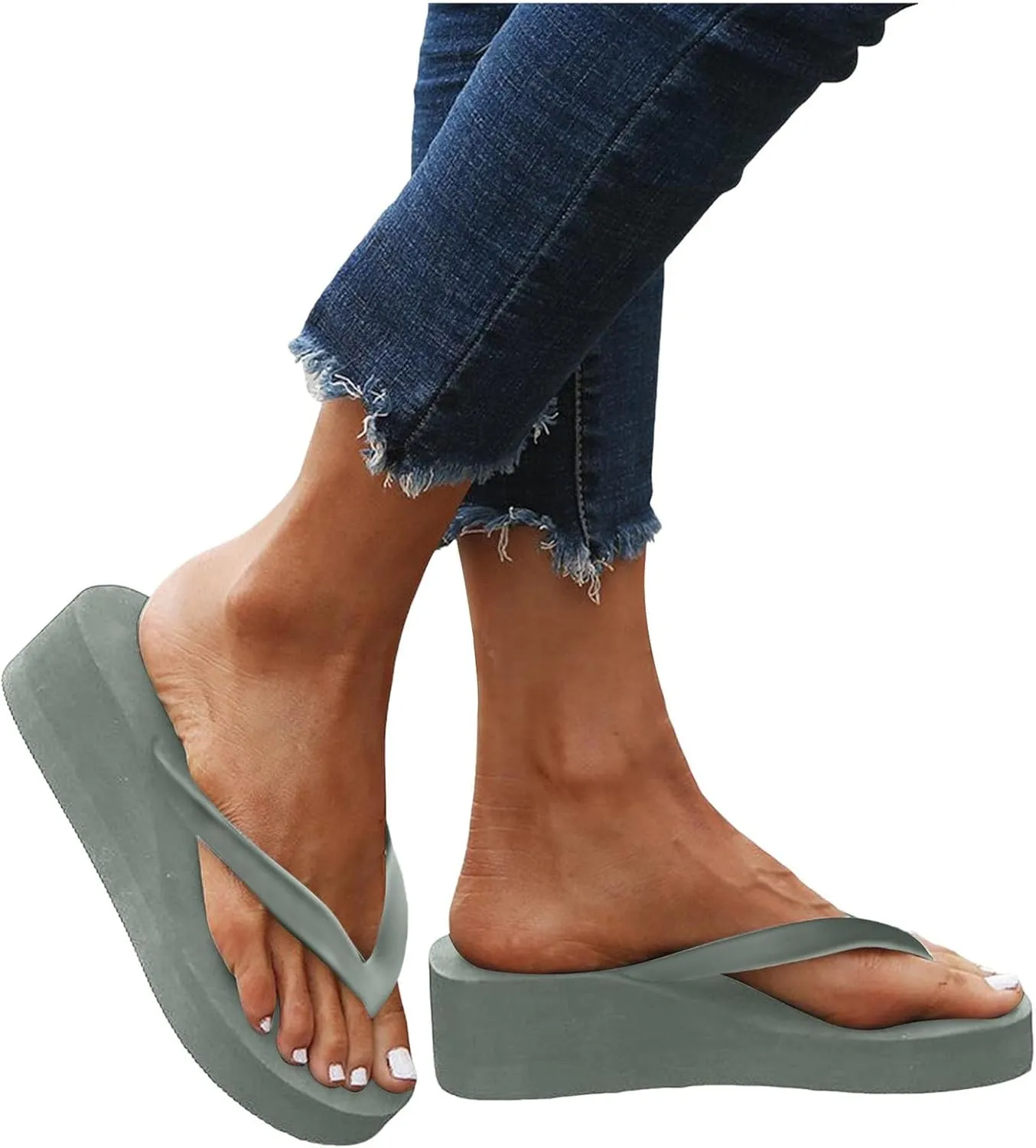 Orthopedic Sandals for Women Arch Support Wedge Sandals Flip Flops Comfortable Bohemian Slippers Summer Beach Shoes