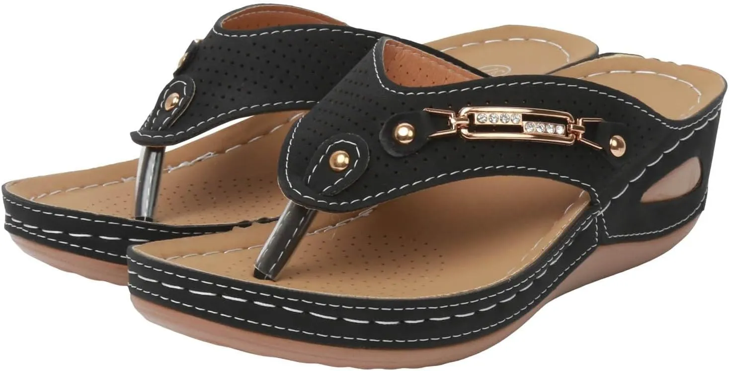Orthopedic Sandals for Women Wedge Sandals for Women Slip on Women's Sandal Dressy Summer Shoes for Womens 2025
