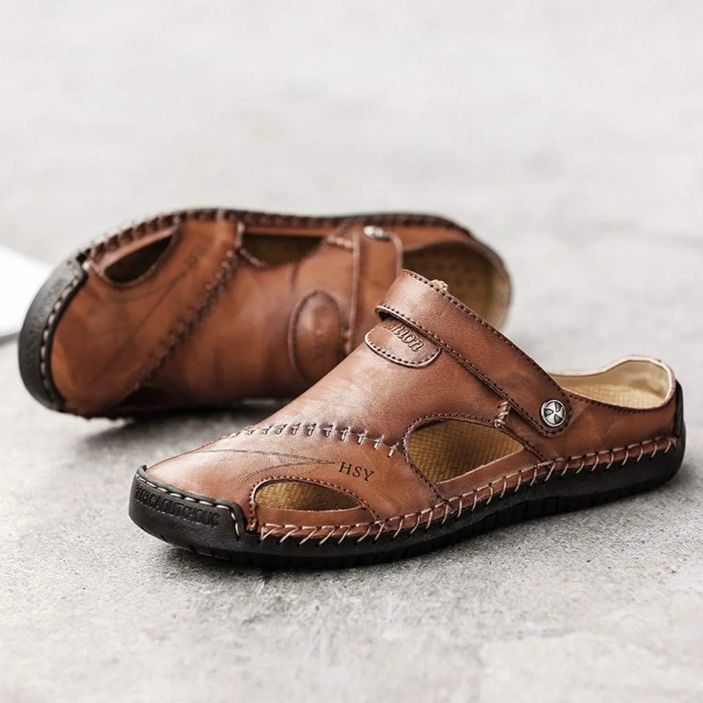 Outdoor Shoes Men's Red Casual Breathable Sandals Men Summer Beach Barefoot