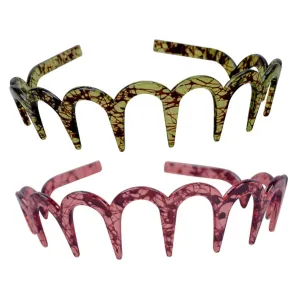 PartyKindom Elegant and Comfortable Headband Toothed Clasp 2pcs u Shape Hair Clips for Women Girls for Daily Use