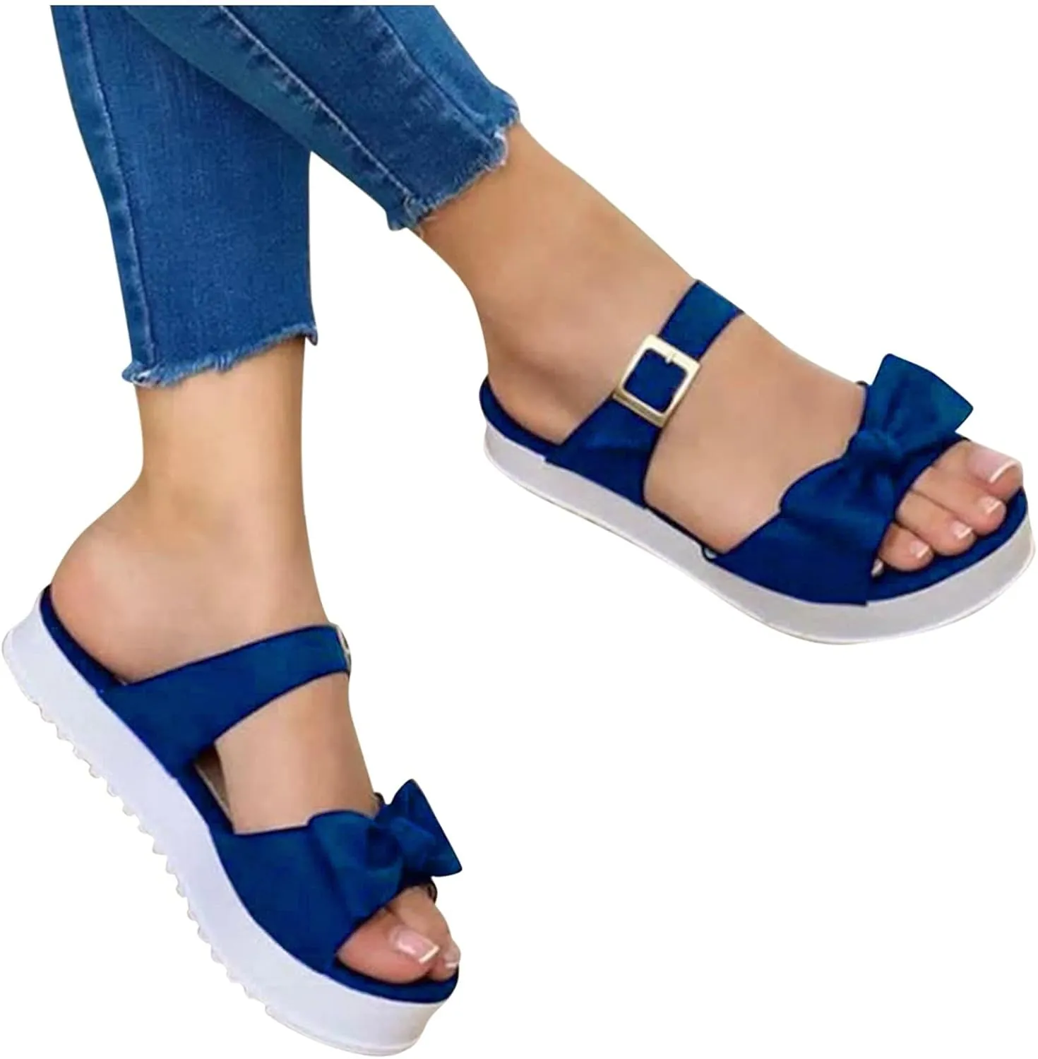 peqiut Sandals Women Retro Flip Flops Casual Orthopedic Sandals for Women Fashion Slides Womens Sandals Comfortable