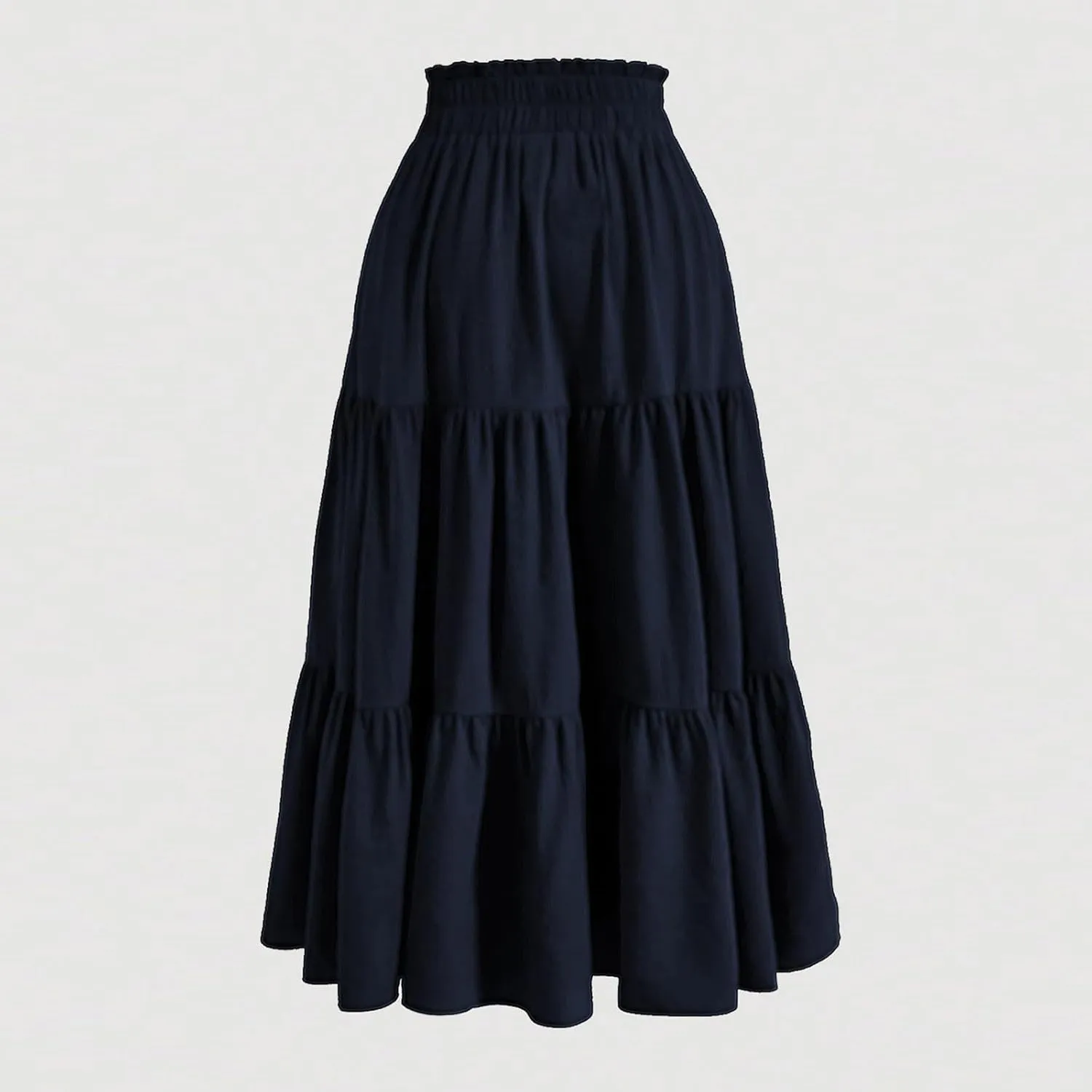 Petite Midi Skirt Maxi Spring Flowy Boho Comfy Tiered Western Pleated Midi Skirts for Women