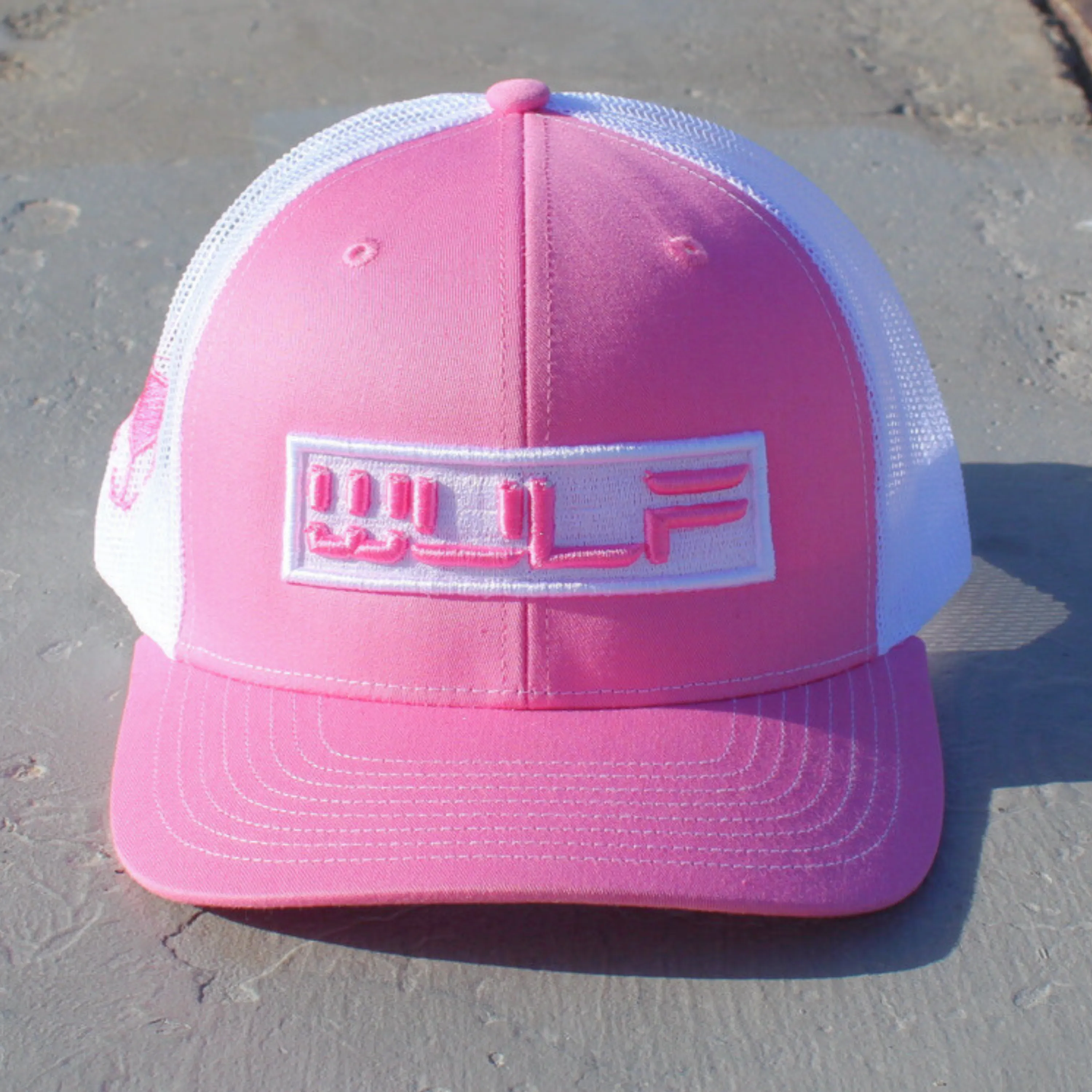 Pink & White Logo Snapback