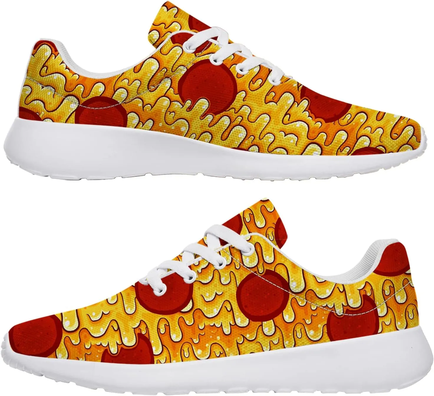 Pizza Shoes for Women Men Sneakers Sport Tennis Running Shoes Gifts for Friends