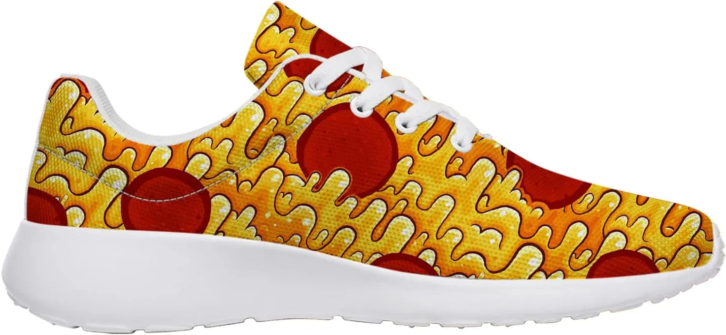 Pizza Shoes for Women Men Sneakers Sport Tennis Running Shoes Gifts for Friends