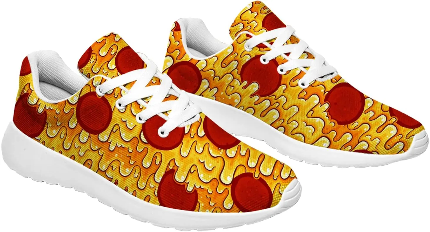 Pizza Shoes for Women Men Sneakers Sport Tennis Running Shoes Gifts for Friends