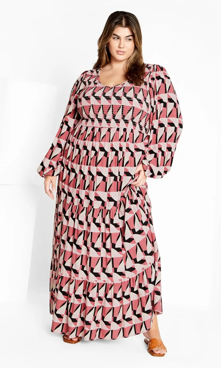 Plus Size Maxi Jayden PRT in GEO Print