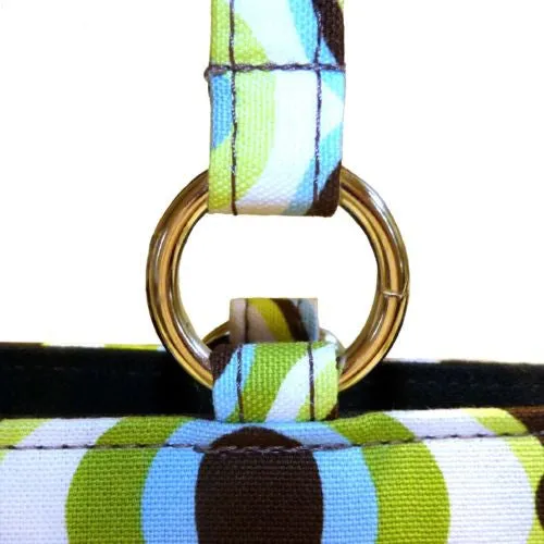 Posh by Tori Groove Contemporary Diaper Bag NWT Blue Green Brown White
