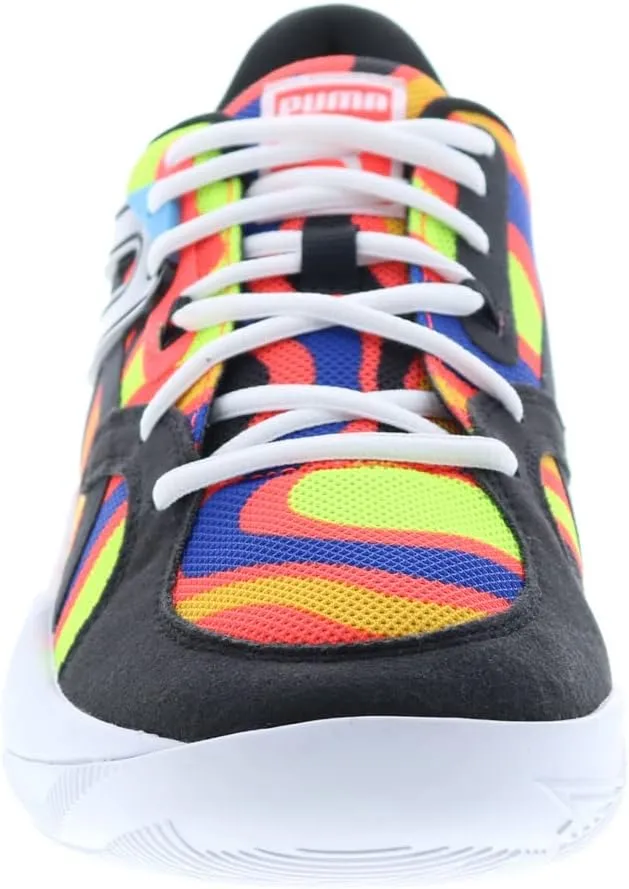 PUMA Mens TRC Blaze Court Lava Basketball Sneakers Shoes - Multi