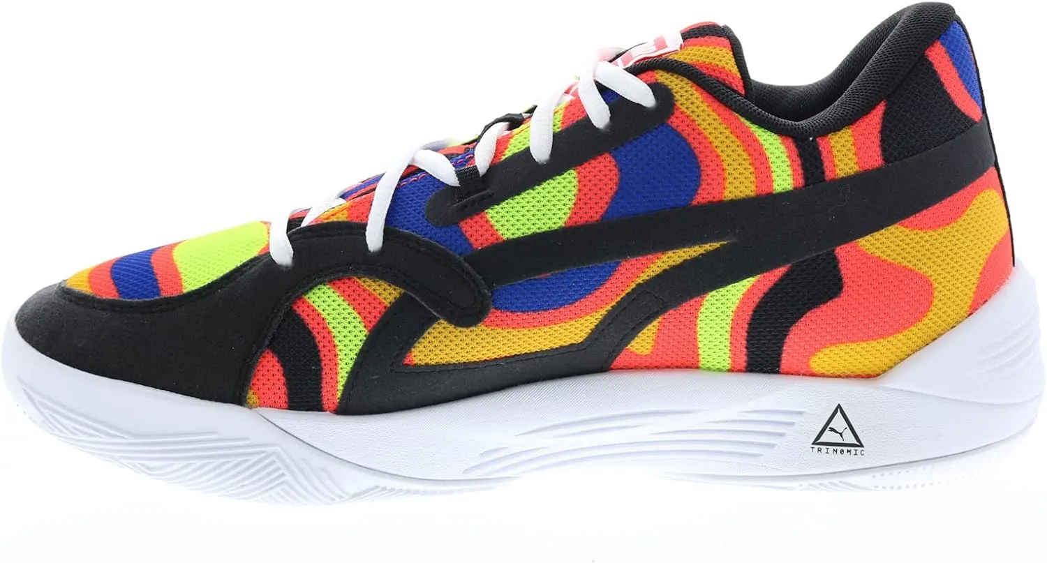 PUMA Mens TRC Blaze Court Lava Basketball Sneakers Shoes - Multi