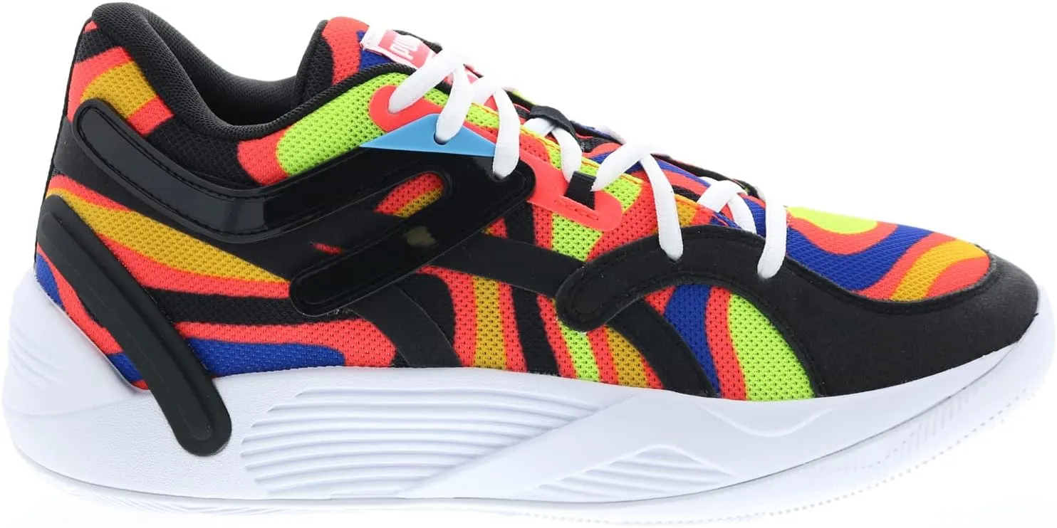 PUMA Mens TRC Blaze Court Lava Basketball Sneakers Shoes - Multi