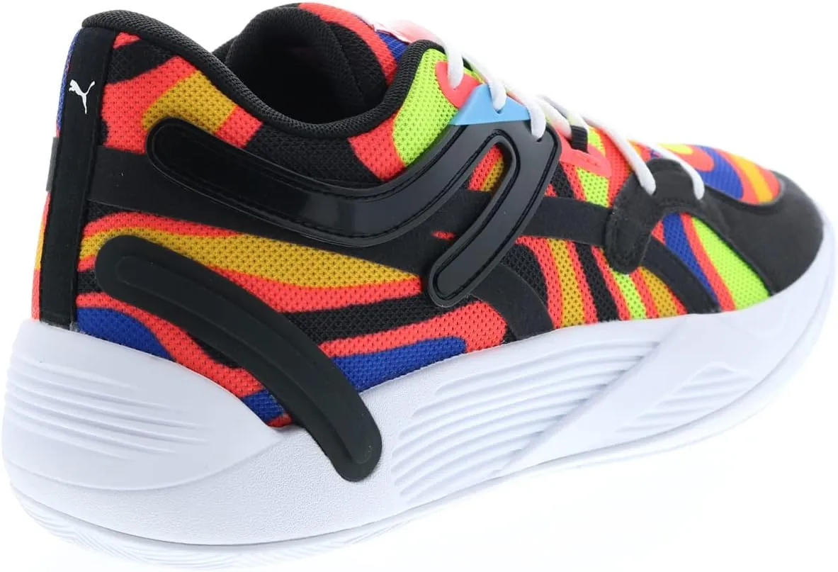PUMA Mens TRC Blaze Court Lava Basketball Sneakers Shoes - Multi