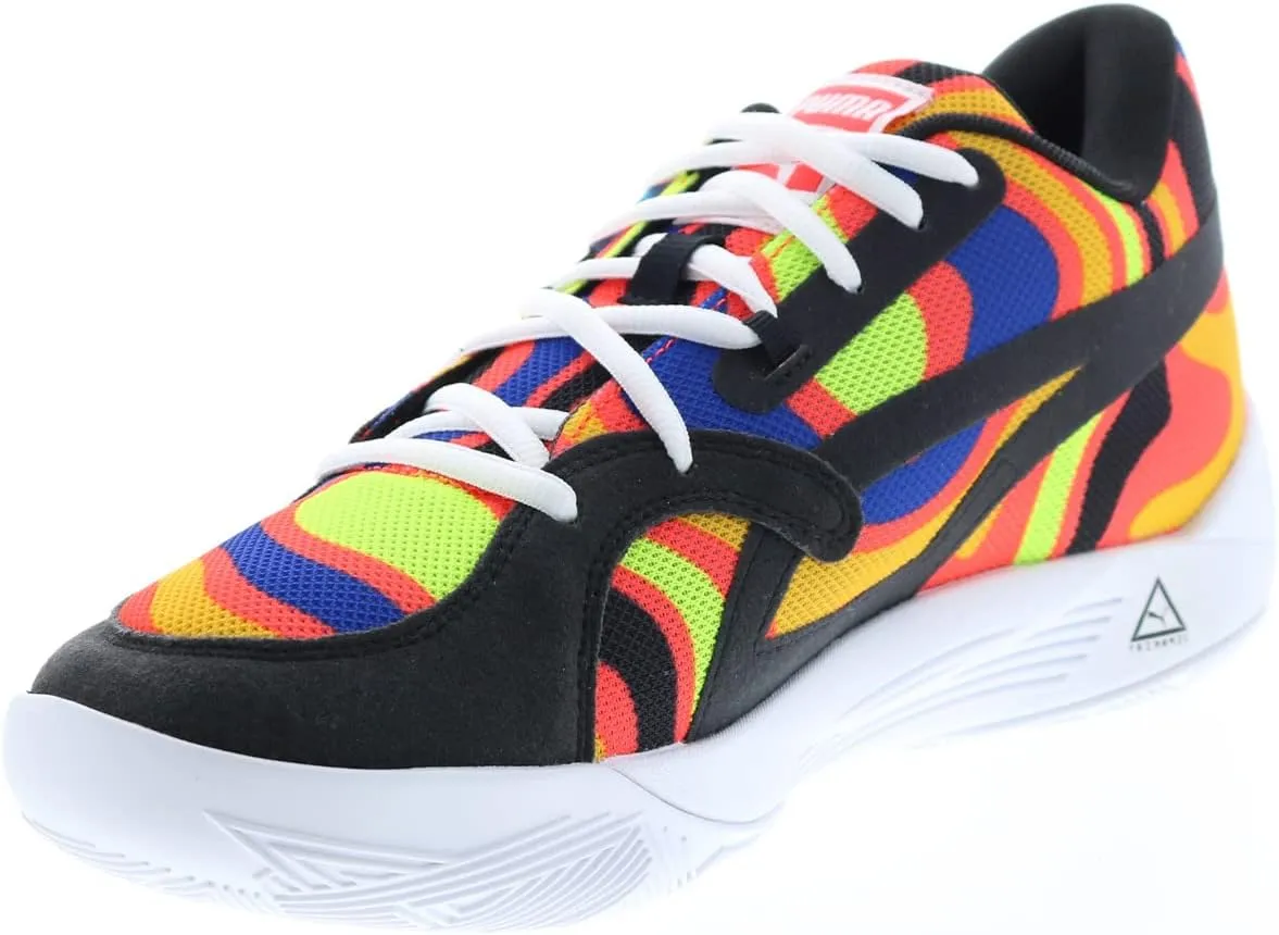 PUMA Mens TRC Blaze Court Lava Basketball Sneakers Shoes - Multi