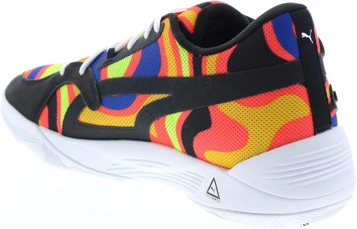 PUMA Mens TRC Blaze Court Lava Basketball Sneakers Shoes - Multi