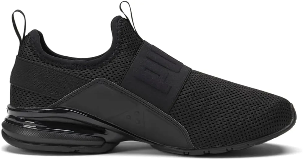 Puma Womens Axelion Slip On Sneakers Shoes Casual - Black