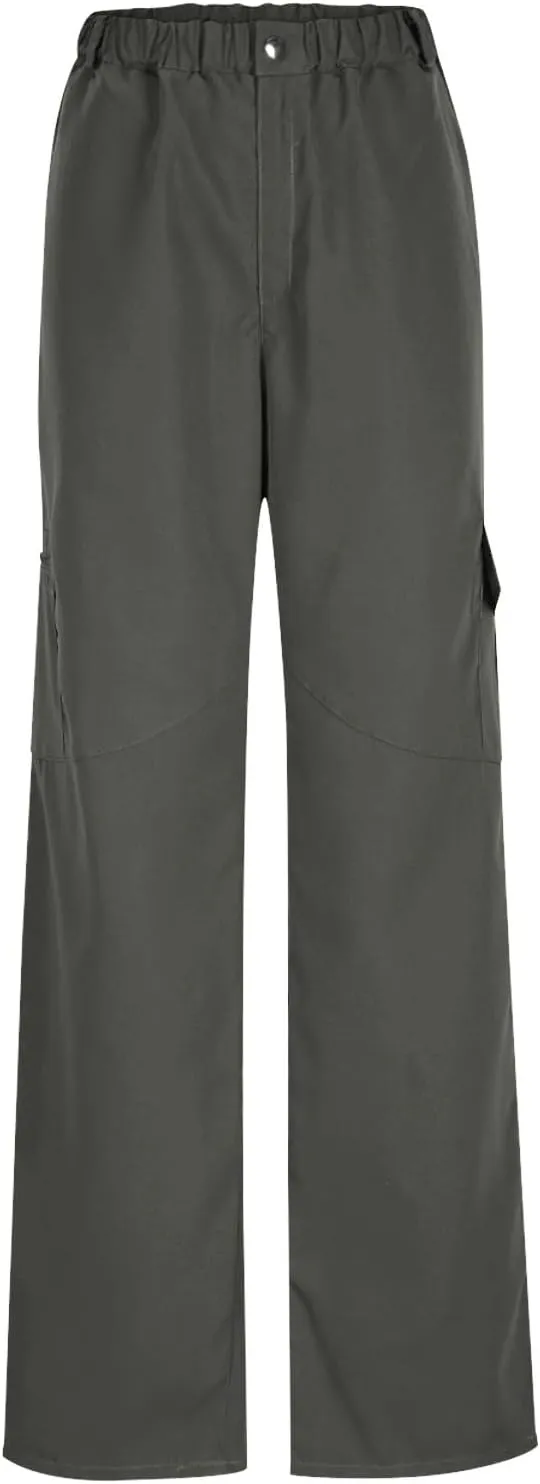 Quick Dry Cargo Pants for Women Lightweight Tactical Hiking Pants with Pockets Elastic Waist Tactical Trouser Bottoms