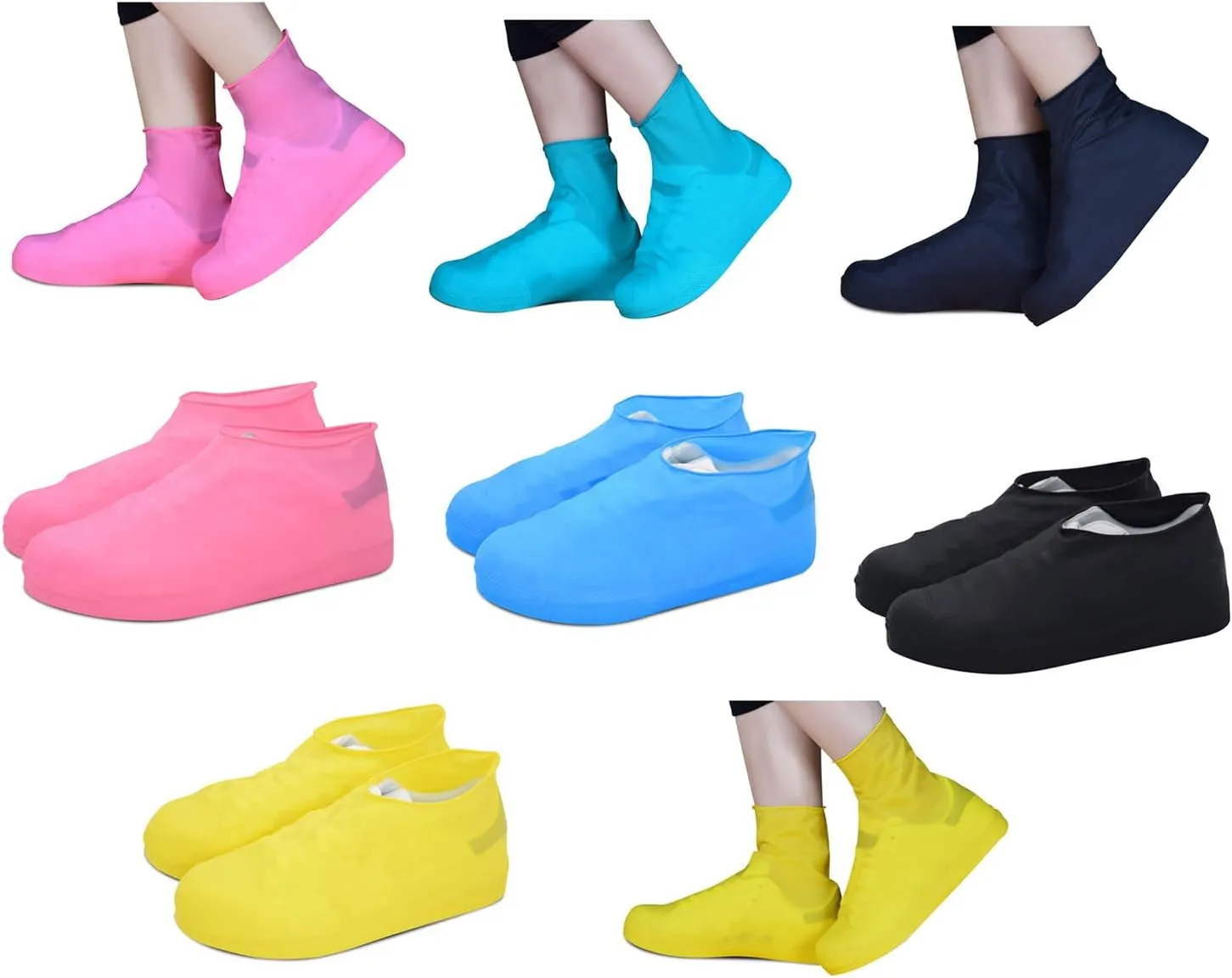 Rain Boot Waterproof Shoe Cover for Women Men Silicone Foot Covers Shoe Protector Rainy Season Outdoor Shoe Accessories