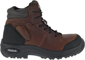 Reebok Work Men's 6 Sport Composite Toe Boot Dark Safety, Trainex RB7755 Work Shoe, Brown