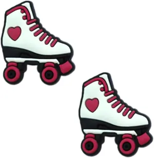 Roller Skate Shoe Charms - Sport-Themed Decoration Charms Gift for Boys Kids Teens and Adults - Set of 2