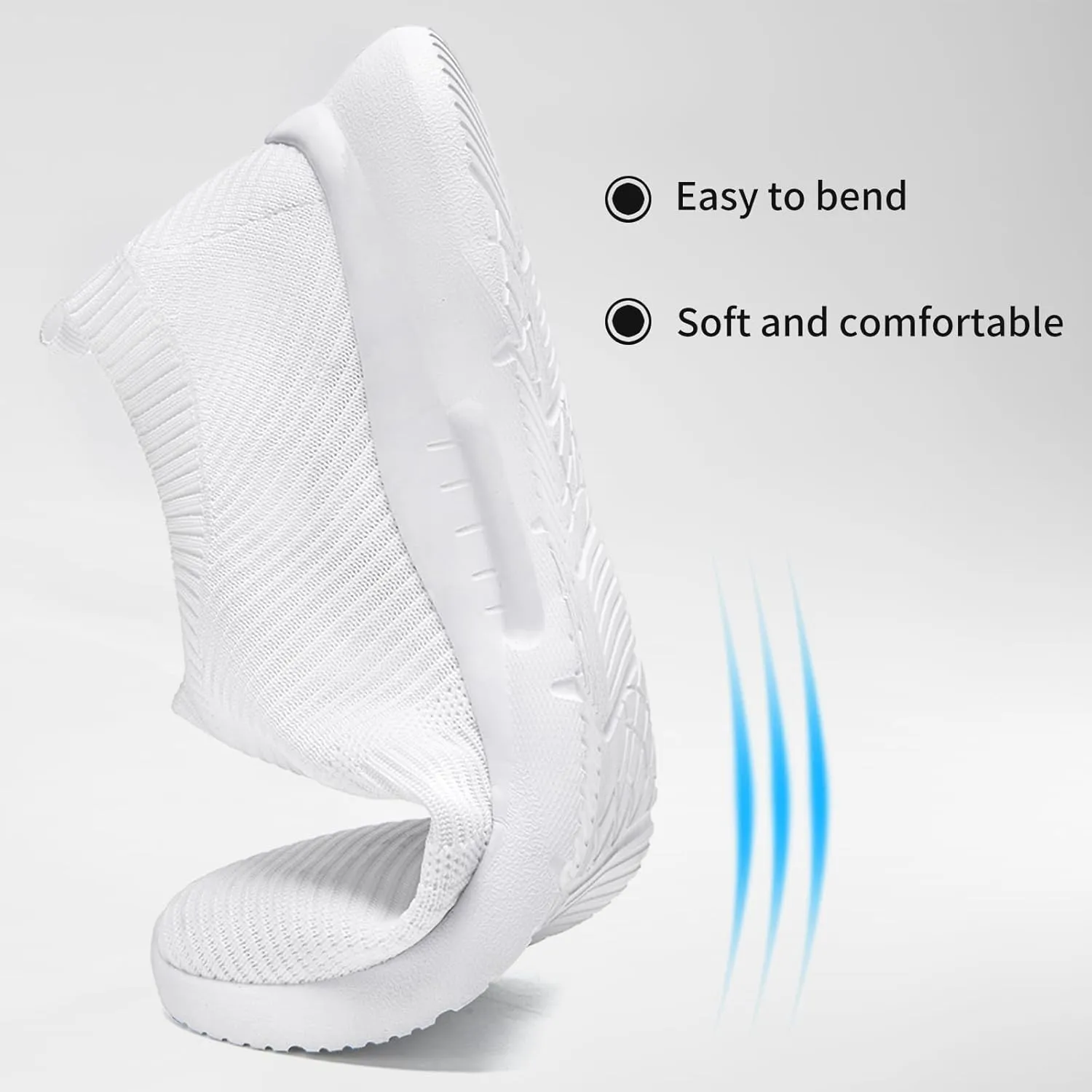 Running Shoes for Men Tennis Slip On Sneakers Breathable Fashion Mesh