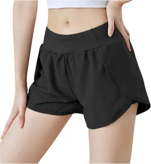 Running Shorts for Women Summer Lightweight Soft Comfort Athletic Sports Shorts High Waist Stretchy Short Pant
