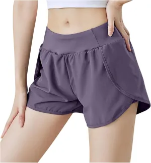 Running Shorts for Women Summer Lightweight Soft Comfort Athletic Sports Shorts High Waist Stretchy Short Pant