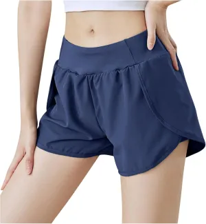Running Shorts for Women Summer Lightweight Soft Comfort Athletic Sports Shorts High Waist Stretchy Short Pant