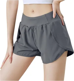 Running Shorts for Women Summer Lightweight Soft Comfort Athletic Sports Shorts High Waist Stretchy Short Pant
