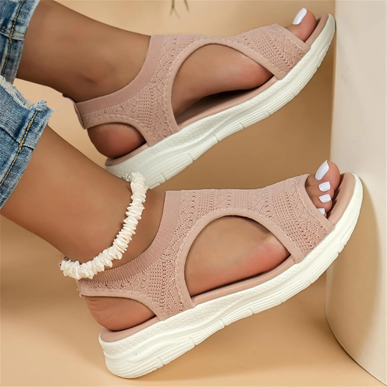 Sandals Women Comfortable Arch Support Orthotic Slides Orthopedic Sandals Dressy Summer Walking Flip Flops Beach Shoe