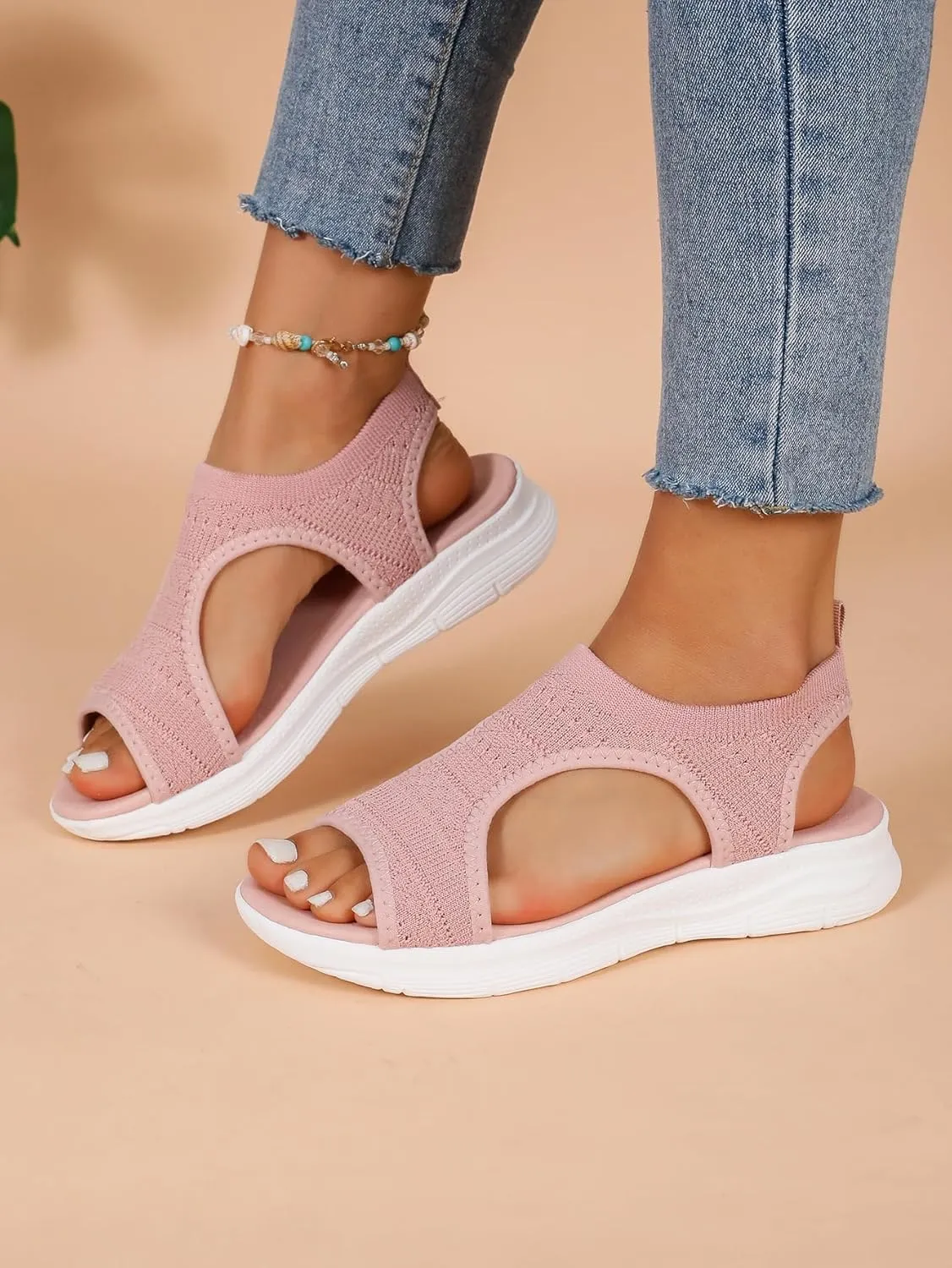 Sandals Women Comfortable Arch Support Orthotic Slides Orthopedic Sandals Dressy Summer Walking Flip Flops Beach Shoe