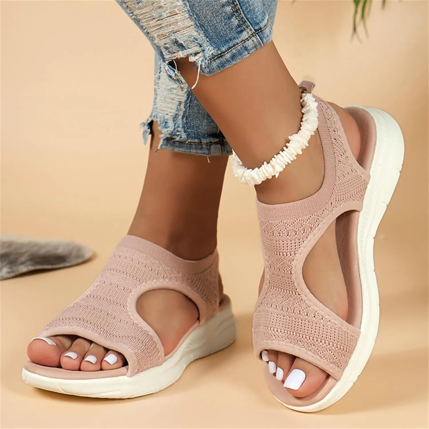 Sandals Women Comfortable Arch Support Orthotic Slides Orthopedic Sandals Dressy Summer Walking Flip Flops Beach Shoe