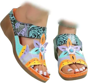 Sandals Women Dressy Summer Flat Cute Casual Beach Shoes Orthopedic Slippers Orthotic Flip Flops with Arch Support