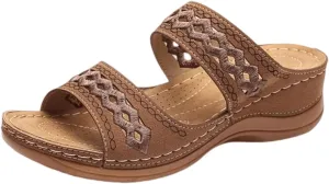 Sandals Women Dressy Summer Flat Island Cute Casual Beach Shoes Orthotic Flip Flops Slides Orthopedic Slippers 2025