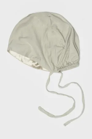 Satin-Blend Foggy Grey Bamboo Jersey Hijab Cap