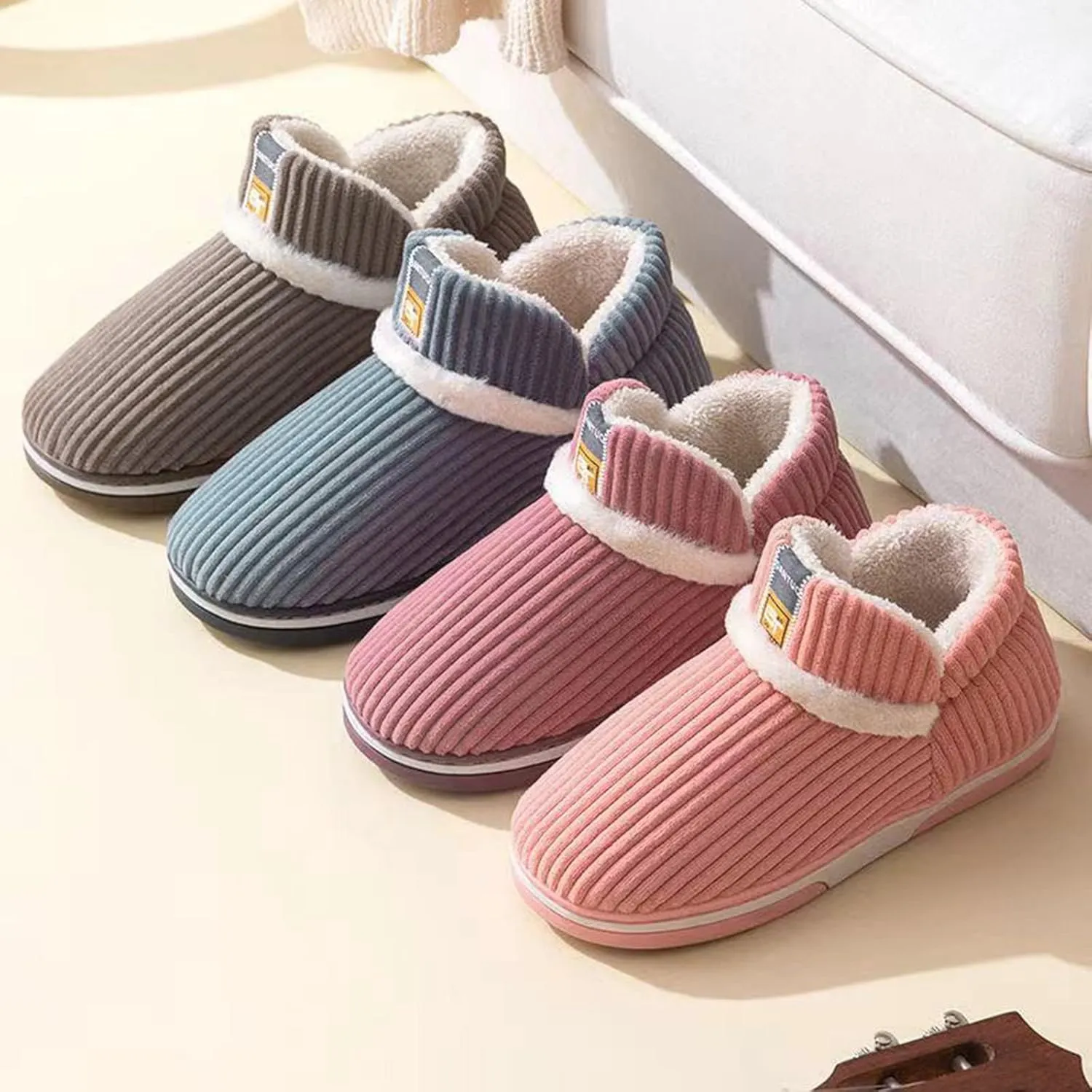 SBGMoSJ Womens Slip On Wide Width Indoor/Outdoor House Slippers Mens House Shoes Fuzzy Slippers for Women Indoor and Outdoor Fuzzy Slippers for Women Indoor Cute Christmas Mugs Gifts for Him 2023