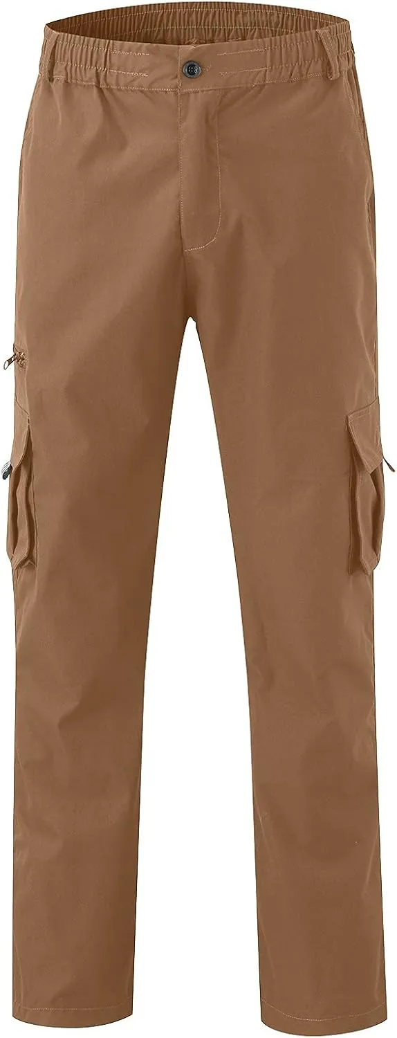 sdbrld Cargo Pants For Men Mens Lightweight Outdoor Joggers Hiking Classic Pants Casual Overalls Trousers with Pockets