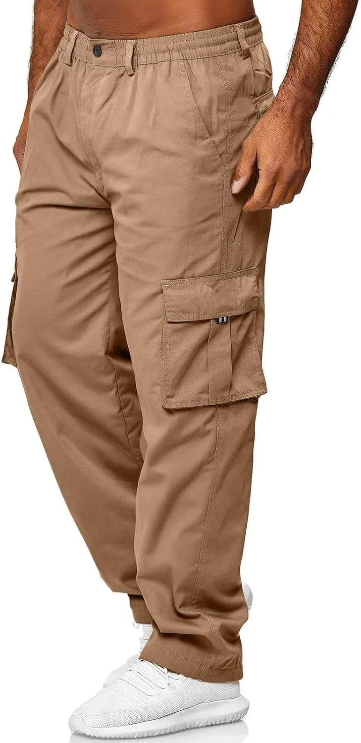sdbrld Cargo Pants For Men Mens Lightweight Outdoor Joggers Hiking Classic Pants Casual Overalls Trousers with Pockets