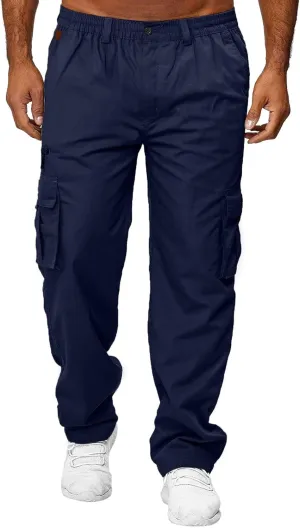 sdbrld Cargo Pants For Men Mens Lightweight Outdoor Joggers Hiking Classic Pants Casual Overalls Trousers with Pockets