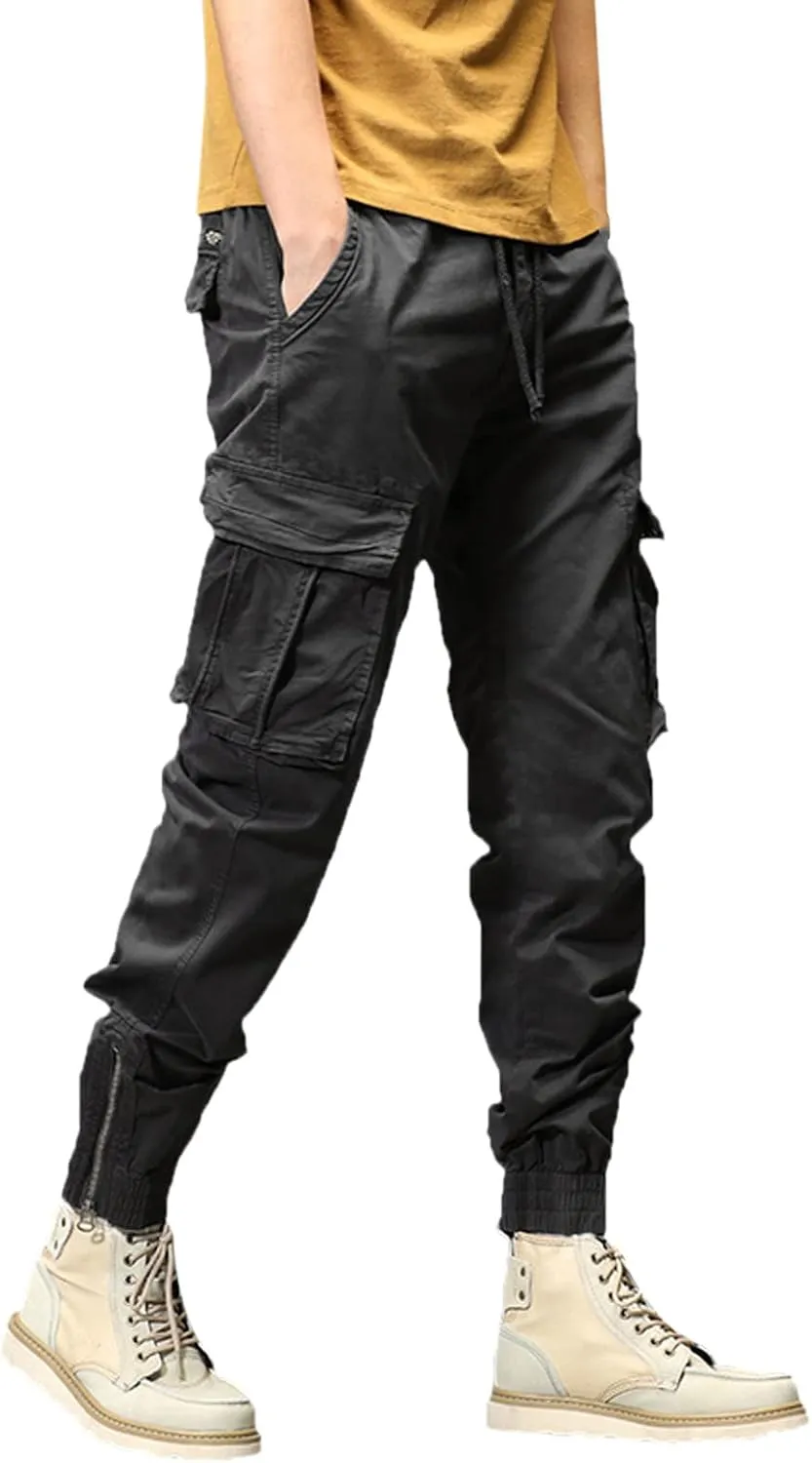 sdbrld Cargo Pants For Men Mens Ripstop Tactical Pants Lightweight Casual Outdoor Hiking Water Resistant Pants with Pockets