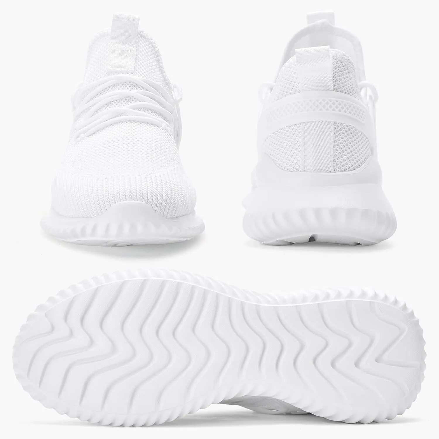 SDolphin Walking Shoes Mens Sneakers - Slip on Memory Foam Tennis Running Shoes for Athletic Workout Gym Jogging Lightweight Breathable Casual Sneakers