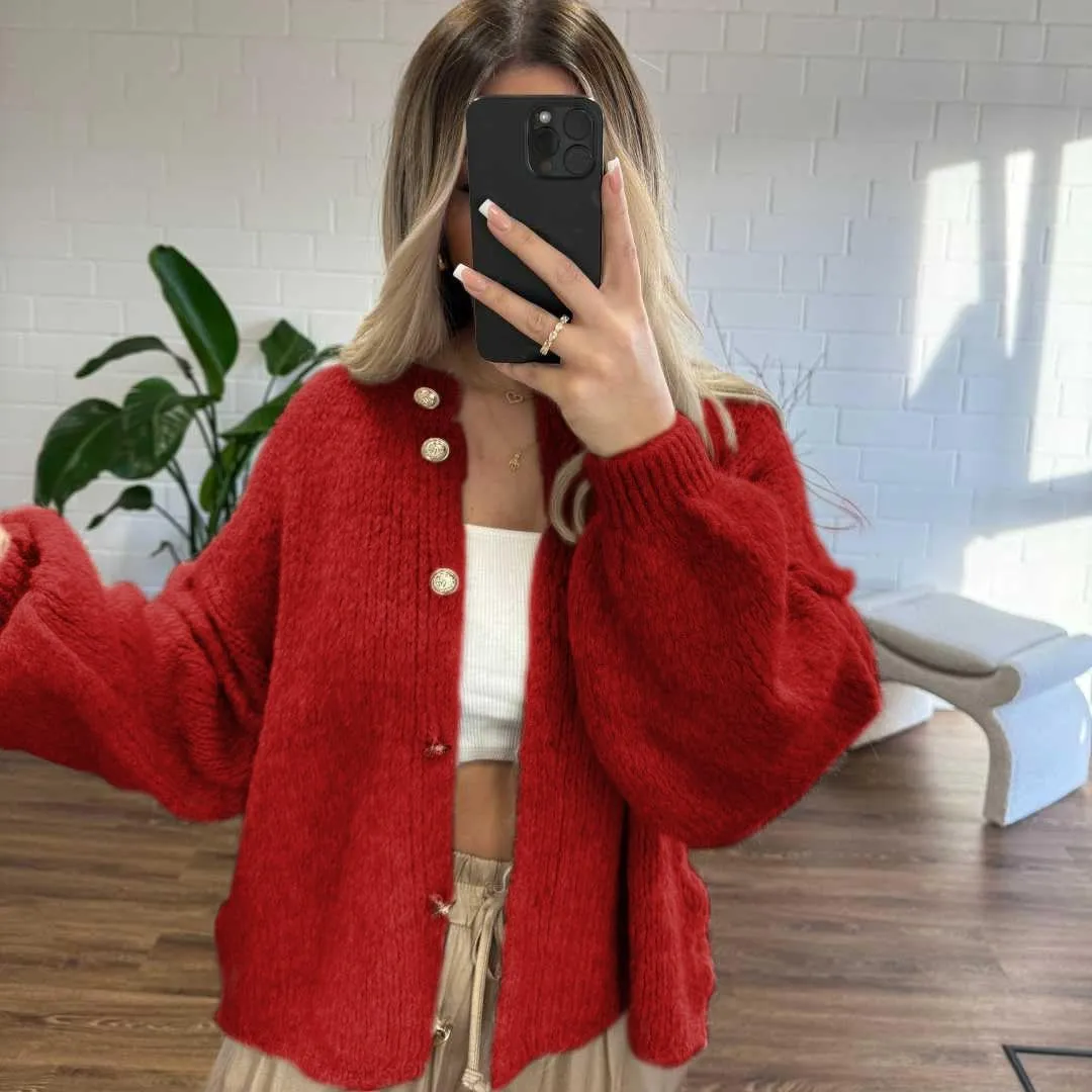 SeekMe Womens Cardigan Sweaters Casual Lightweight Long Sleeve Button Up Knit Oversized 2024 Fall Outwear