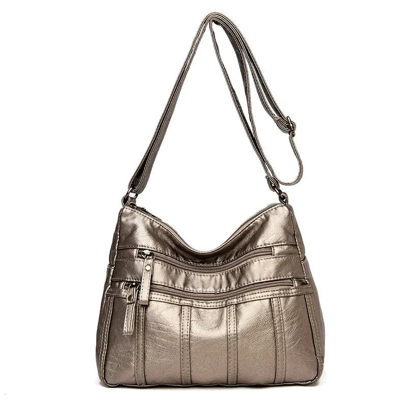 Serena Soft Leather Crossbody Bag
