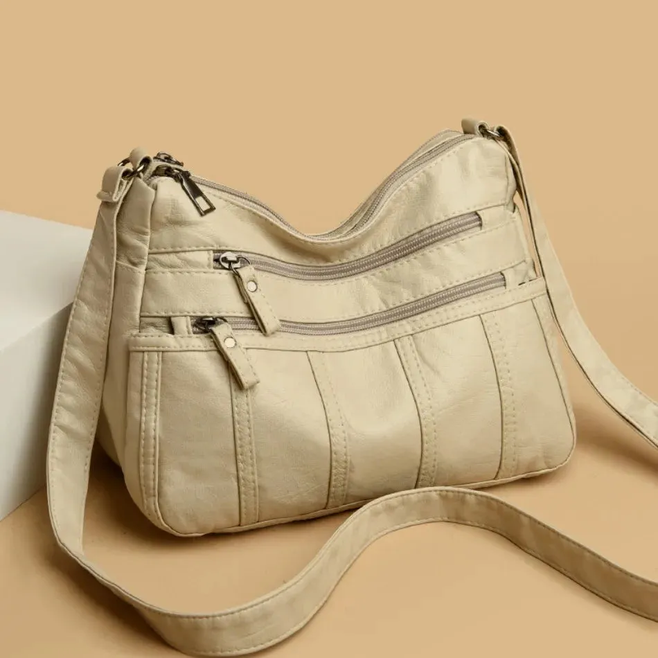 Serena Soft Leather Crossbody Bag