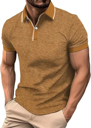 Shirts for Men Summer Casual Top Lapel Zipper Casual Short Sleeve Loose Shirt Elegant Printed Shirt Top Male Gifts