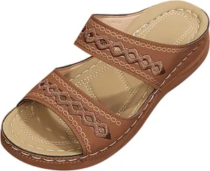 Shoe Rack Sandalias Ortopedicas Wide Dress Sandals for Women Comfortable Dressy Low Heel Black Black Dressy Wedges for Women Wedding Supportive Sandals for Women Short Wedge Sandals for Women
