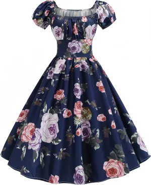 Sister Amy Womens Lantern Sleeve Dress Ruffled Off Shoulder A-Line Mini Dress